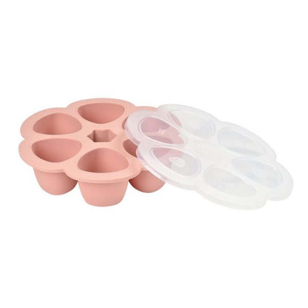 BEABA: silikonowy pojemnik do mrożenia duży 6 x 150 ml Old Pink