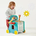 Janod: drewniany wózek warsztat magnetyczny z narzędziami Robot Brico ‘Kids 18m+ - obrazek 2