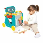 Janod: drewniany wózek warsztat magnetyczny z narzędziami Robot Brico ‘Kids 18m+ - obrazek 3
