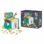 Janod: drewniany wózek warsztat magnetyczny z narzędziami Robot Brico ‘Kids 18m+ - obrazek 9
