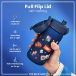 ION8: Butelka BIDON 350ml Gamer Navy - obrazek 2