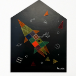 Imanix: czarna tablica magnetyczna 85x100 cm