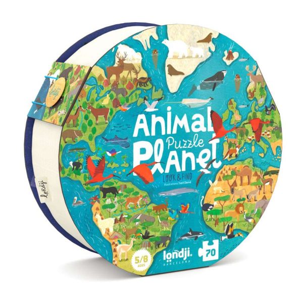 Londji: Puzzle z grą obserwacyjną Animal Planet 70 EL.