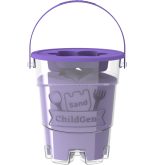 ChildGen: Piasek kinetyczny z foremką, 100% naturalny, 500g, kolor FIOLETOWY - obrazek 5