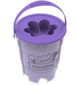 ChildGen: Piasek kinetyczny z foremką, 100% naturalny, 500g, kolor FIOLETOWY - obrazek 2