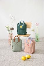 Lassig Plecak mini kwadratowy Little Gang Lemon dark green - obrazek 4