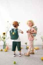 Lassig Plecak mini kwadratowy Little Gang Lemon dark green - obrazek 5