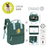 Lassig Plecak mini kwadratowy Little Gang Lemon dark green - obrazek 3