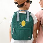 Lassig Plecak mini kwadratowy Little Gang Lemon dark green - obrazek 2