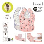 Lassig: Zestaw śliniaków wodoodpornych 6m+ Happy Fruits Cherry - obrazek 5