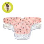 Lassig: Zestaw śliniaków z długim rękawem 2szt. 6m+ Happy Fruits Cherry