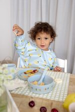 Lassig: Zestaw śliniaków z długim rękawem 2szt. 6m+ Happy Fruits Lemon - obrazek 2