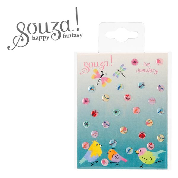 Souza! kolczyki samoprzylepne Kwiaty