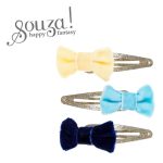Souza! spinki do włosów Olda aksamitne kokardki 3 szt.