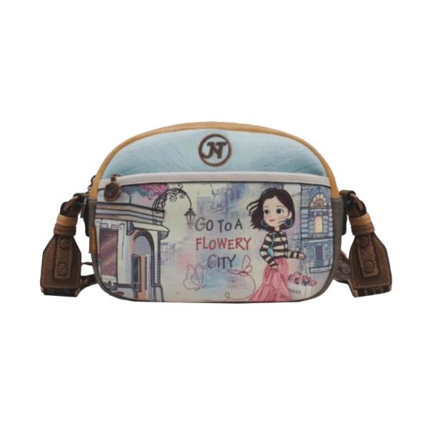 Janet Denese: FLOWER CITY - Torebka listonoszka crossbody
