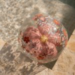 Little Dutch: piłka plażowa 3D Pink Flowers - obrazek 2