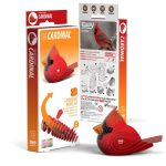 Eugy: Ptak Kardynał Szkarłatny - Eko Układanka 3D - obrazek 2