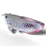 Eugy: ryba Arowana srebrna - Eko Układanka 3D - obrazek 3