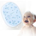 Babyono: Gąbka kąpielowa dla dzieci i niemowląt niebieska - obrazek 2