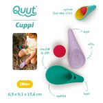 QUUT: zestaw 2 łopatek wielofunkcyjnych z piłeczką Cuppi Lagoon + Lavender - obrazek 2