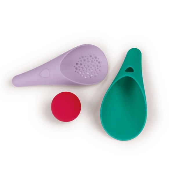QUUT: zestaw 2 łopatek wielofunkcyjnych z piłeczką Cuppi Lagoon + Lavender