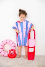 QUUT: dwustronne poncho kąpielowe dla dzieci Cherry Red - obrazek 2
