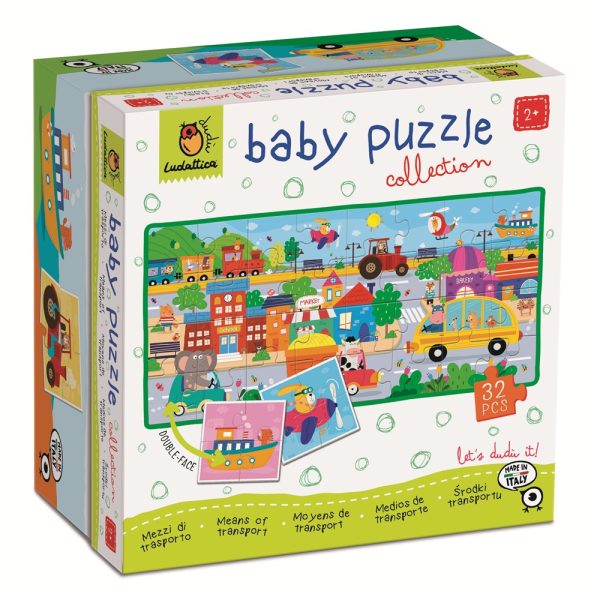 LUDATTICA: DWUSTRONNE puzzle dla najmłodszych – ŚRODKI TRANSPORTU