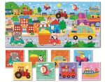 LUDATTICA: DWUSTRONNE puzzle dla najmłodszych – ŚRODKI TRANSPORTU - obrazek 2