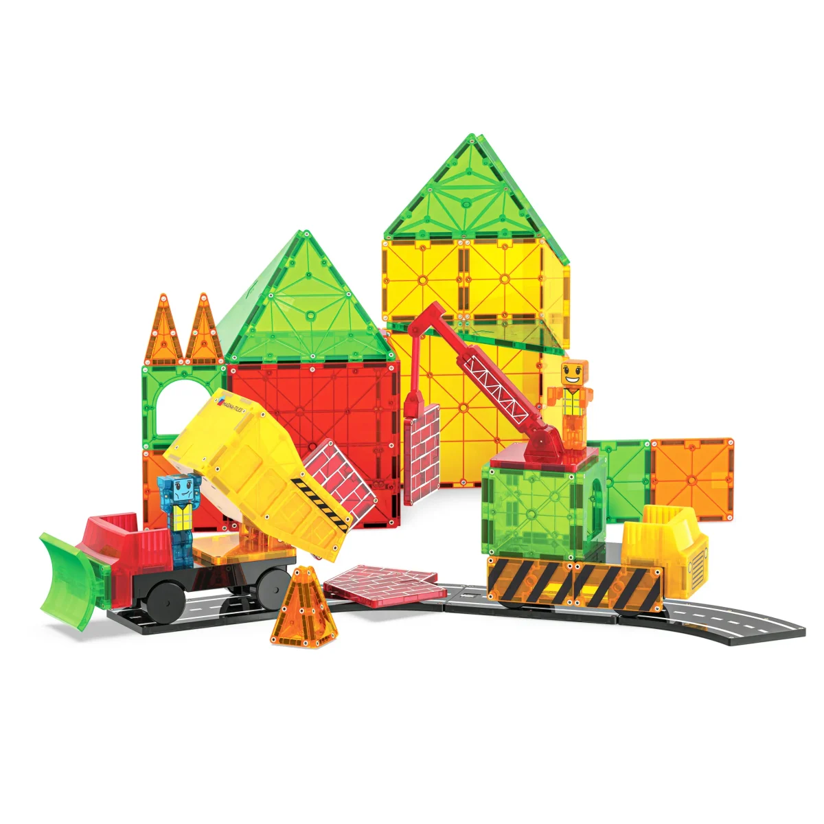 MAGNA-TILES: klocki magnetyczne Builder XL 50 el. - obrazek 4