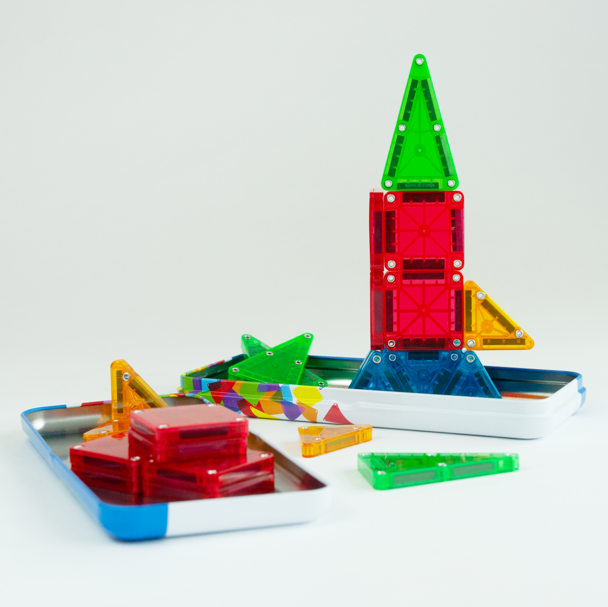 MAGNA-TILES: klocki magnetyczne TRAVEL microMAGS 26 el. - obrazek 3