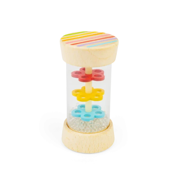 BIGJIGS: tęczowy MINI shaker z kulkami