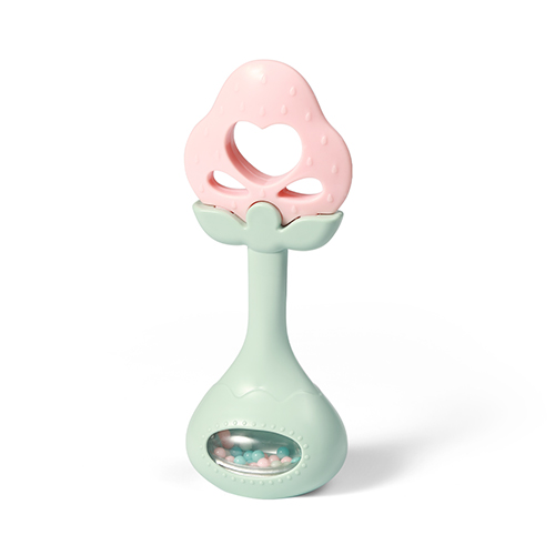 BabyOno: Edukacyjny gryzak z grzechotką STRAWBERRY