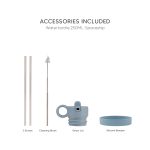 Citron: Butelka Termiczna ze Stali Nierdzewnej 250ml - Spaceship Dusty Blue - obrazek 4