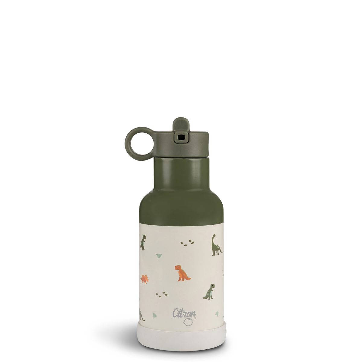 Citron: butelka termiczna ze stali nierdzewnej 350ml Dino Green - obrazek 1