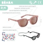 BEABA: okulary przeciwsłoneczne dla dzieci 2-4 lata Bright - Sorbet - obrazek 4