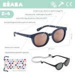 BEABA: okulary przeciwsłoneczne dla dzieci 2-4 lata Bright - Night Blue - obrazek 3