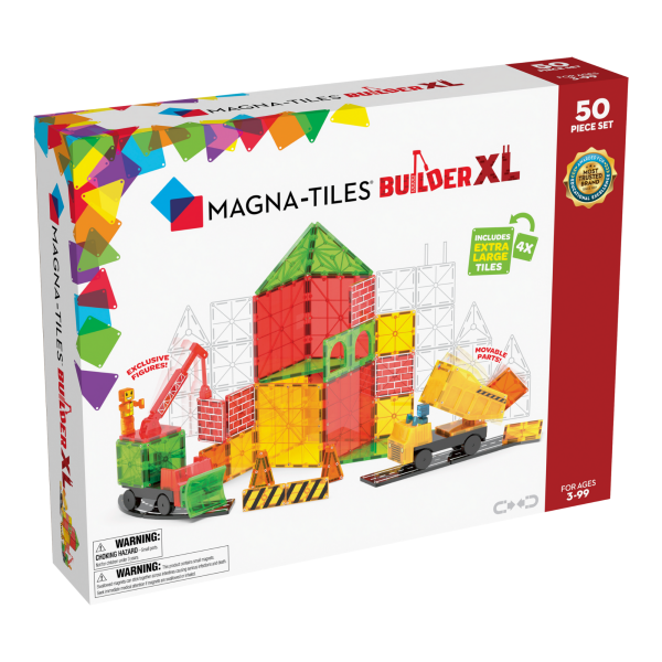 MAGNA-TILES: klocki magnetyczne Builder XL 50 el.