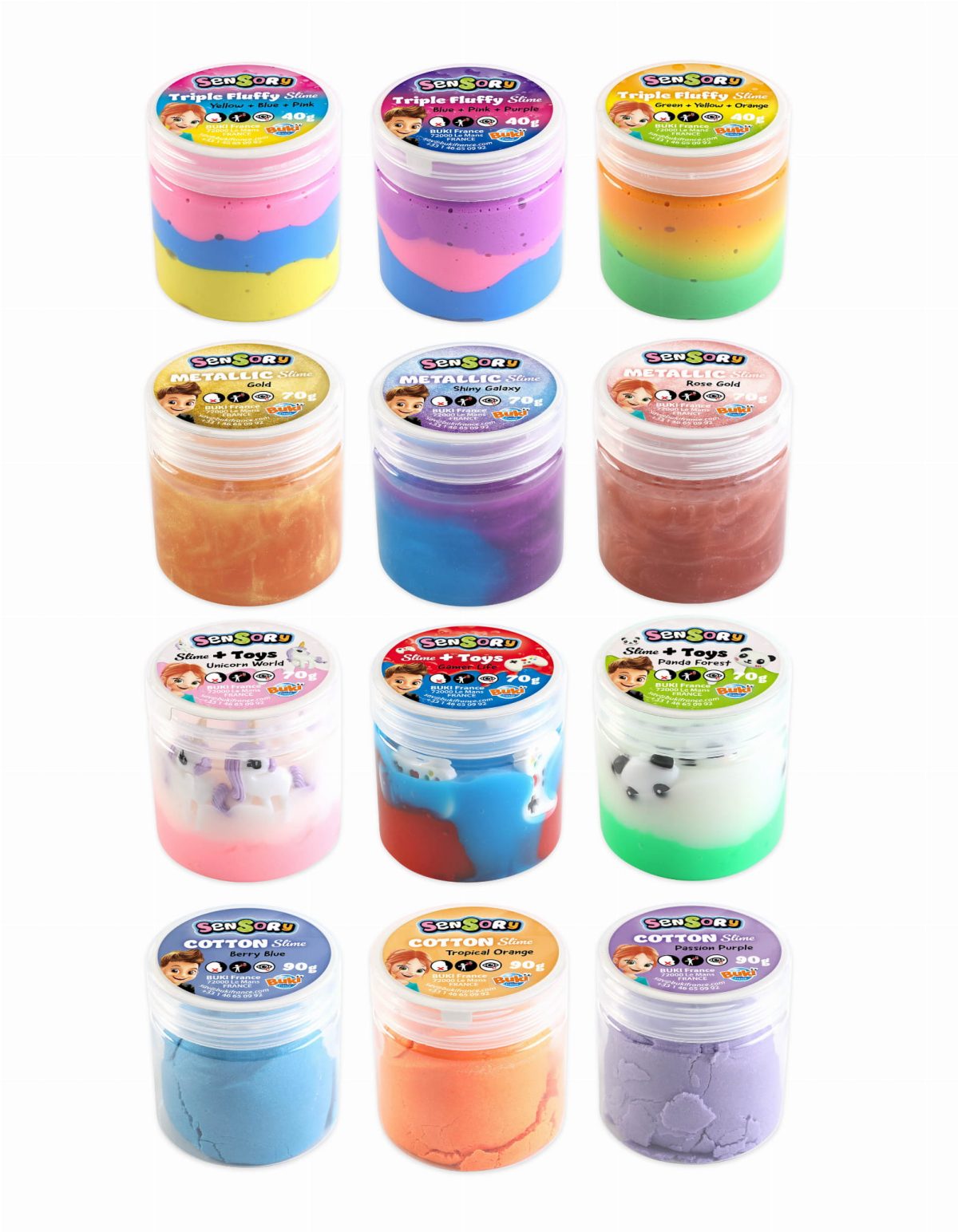 Buki: sensoryczny SLIME w słoiczku - obrazek 2