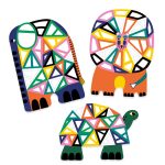 Djeco: ZESTAW ART Mozaiki piankowe AFRYKA - obrazek 4