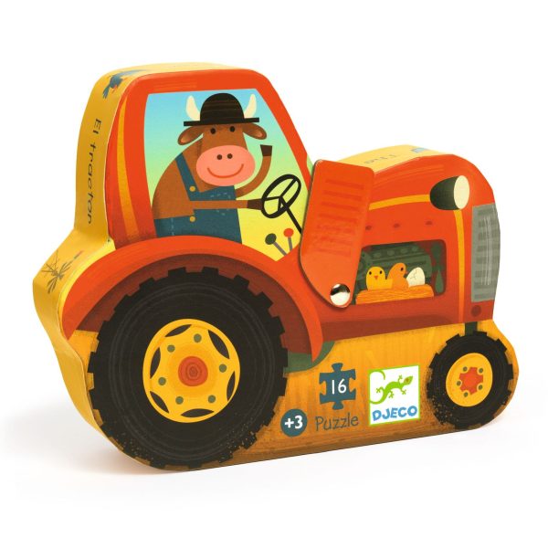 Djeco: Puzzle TRAKTOR 16 elem.