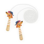 Janod: skakanka z drewnianymi rączkami Piesek Applepop 3+