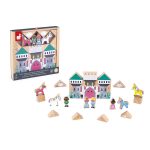 Janod: zestaw klocków i figurek 37 el. Zaczarowane Królestwo Cross Roads 2+ - obrazek 5