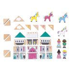 Janod: zestaw klocków i figurek 37 el. Zaczarowane Królestwo Cross Roads 2+ - obrazek 4