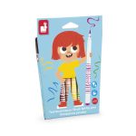 Janod: flamastry pędzelkowe 10 kolorów 3+