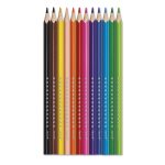 Janod: kredki akwarelowe z pędzelkiem 12 kolorów 3+ - obrazek 3