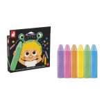 Janod: kreda chodnikowa 6 kolorów 3+ - obrazek 3