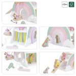 Janod: drewniany domek jednorożców z figurkami 18m+ - obrazek 3