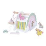 Janod: drewniany domek jednorożców z figurkami 18m+ - obrazek 7