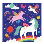 Mudpuppy: puzzle podłogowe z unikalnymi kształtami magiczne jednorożce 25 el. 3+ - obrazek 4