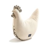 LA MILLOU: LEOPARD CREAM by Magdalena Lamparska poduszka kura babci Dany Velvet Bawełna